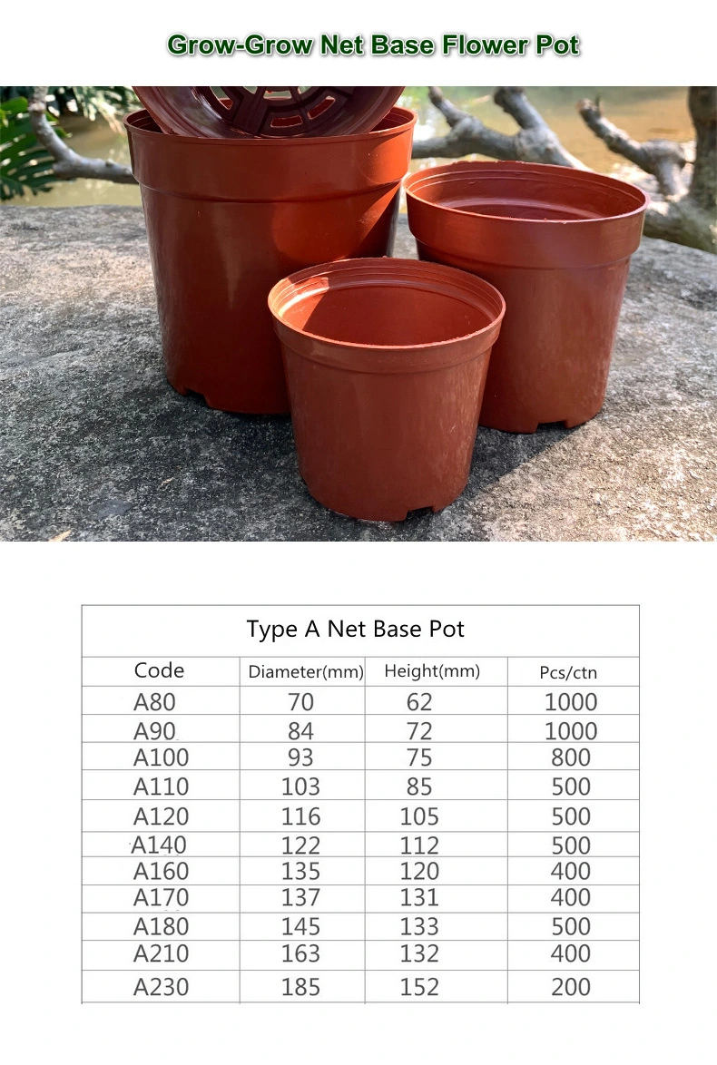 Plastic Plant Pots Wholesale Brown Plastic Flower Pot 15 Gallon Flower Pot