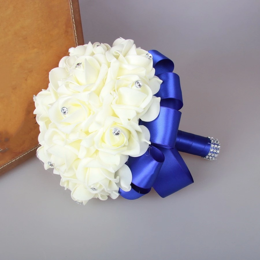 Fashion Wholesale Handmade Artificial Flower Wedding Bridal Bouquet