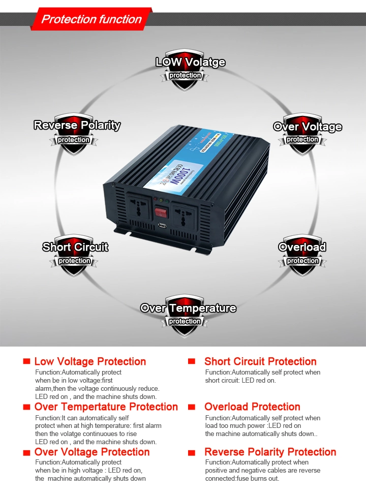 12 Volt DC 120 Volt AC PV Power Inverter