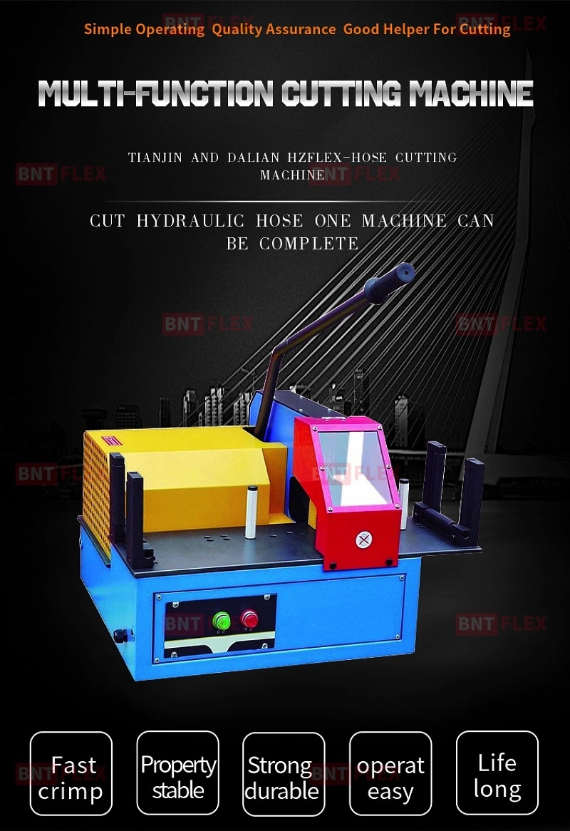 Fast Speed Hydraulic 2phase 3phase Power Manual Hose Crimping Machine/Hydraulic Rubber Hose Cutting Machine