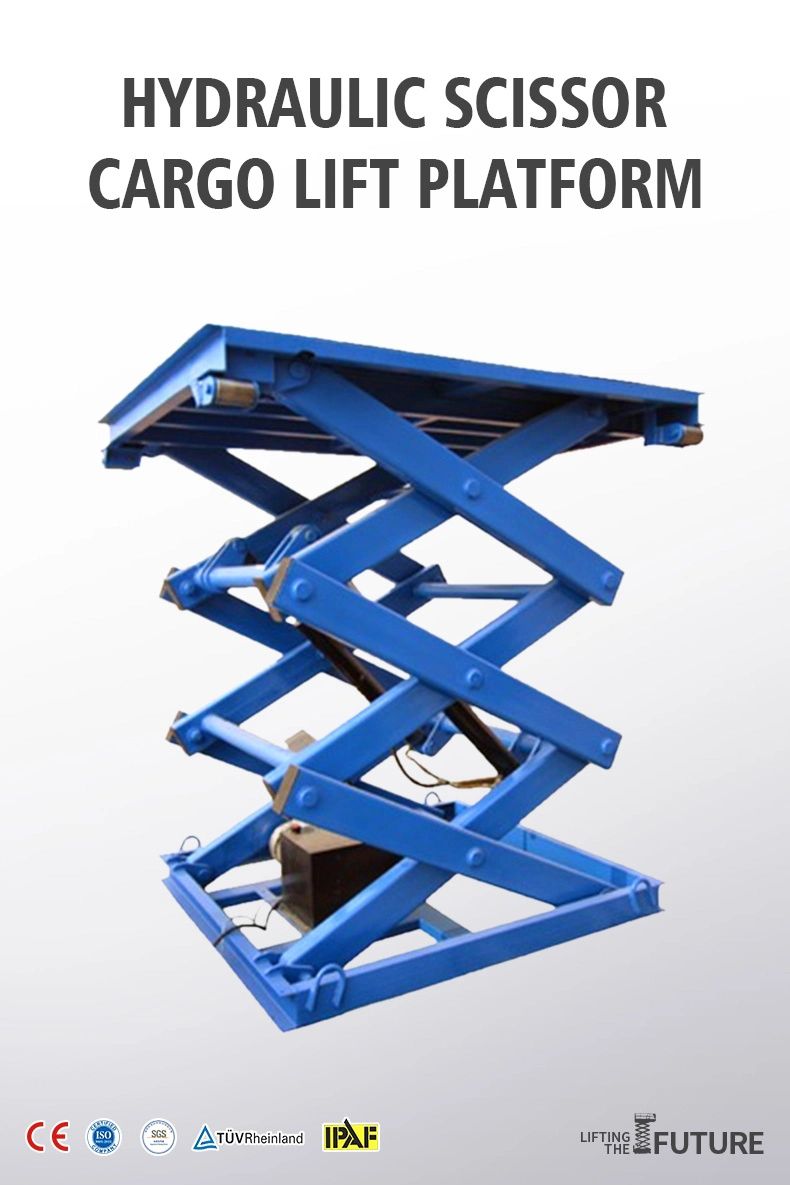 300kg Loading Capacity Ce ISO Approved AC Power Hydraulic Stationary Scissor Lift Platform with Lower Price