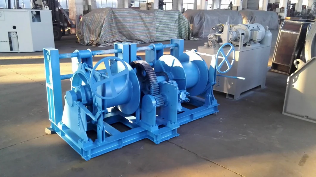Marine Hydraulic Double Drum Trawl Winch With Power Pack