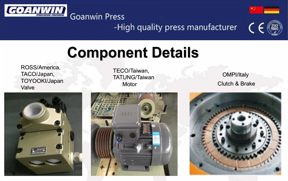 C-Frame Single Crank CNC Hydraulic Power Press with Hydraulic Overload Protector