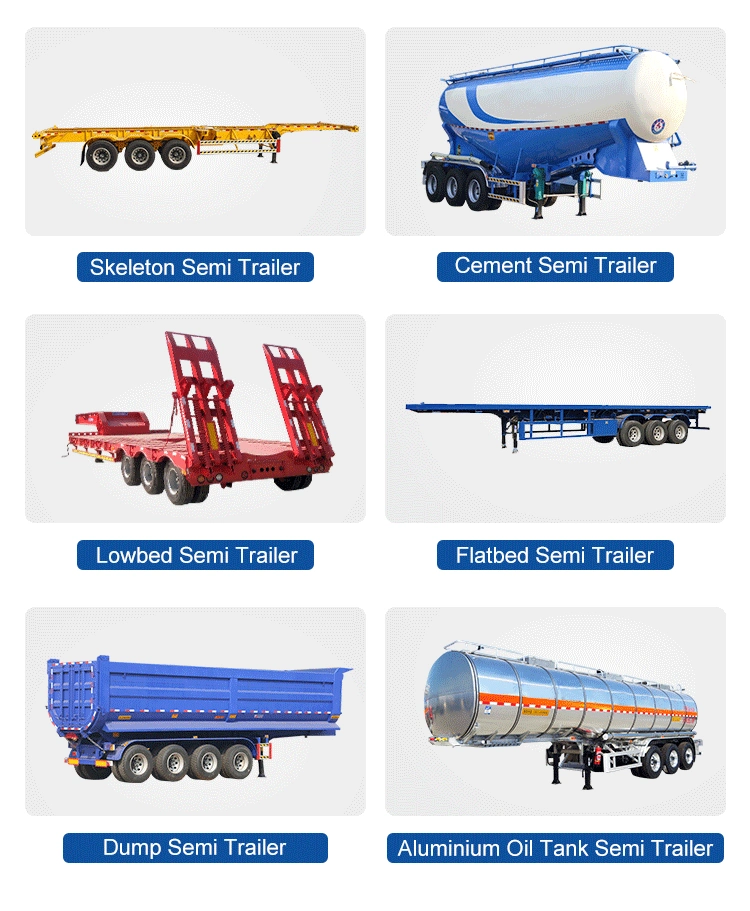 Tri Axles 60 Tons Dumping Quality Tipper Dumper Hydraulic Tipping Trailer