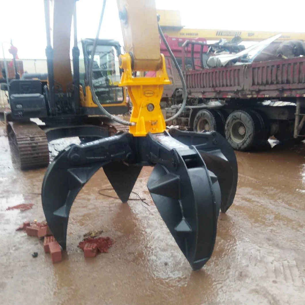 Hydraulic Orange Peel Grab for Power Plant /Housing Waste Motor Refuse Orange Peel Grab Bucket Grapple
