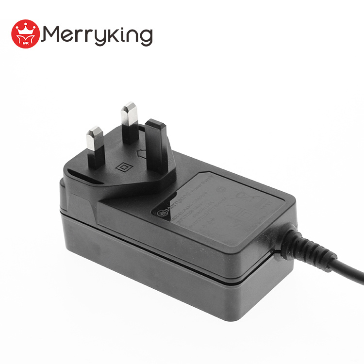 Universal 24V AC DC Power Adapter 24V 2A Output UK Wall Mount Switching Power Supply