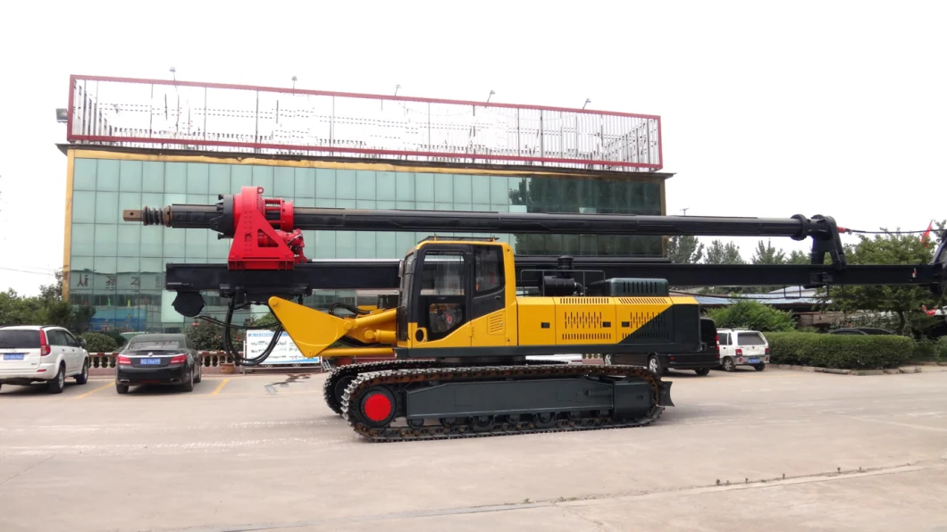 50m Deep Diesel Engine Hydraulic Power Borehole Water Well Rotary Drilling Rig Machine