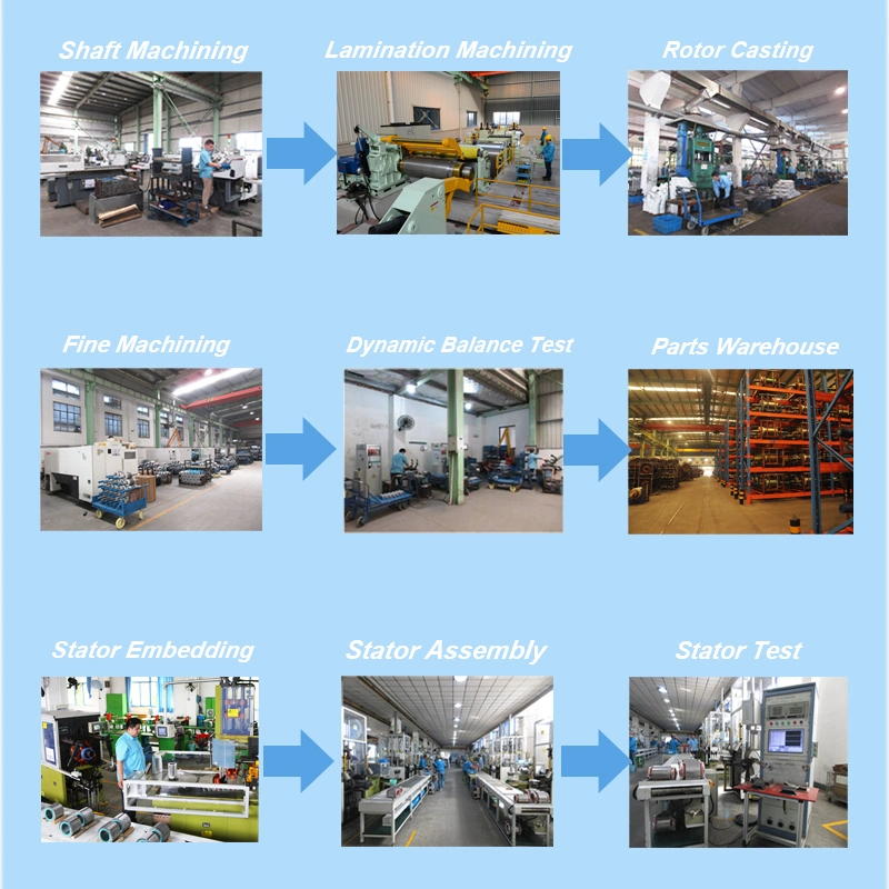 Super Premium Ie2 & Ie3 Efficiency Smart Control Three Phase AC Electric Motor with Inverter 25Hz~60Hz for Hydraulic Power Units 5.5kw 7.5kw