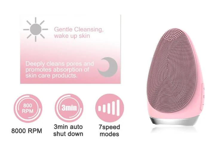 Multi Functional Electric Cleansing Facial Wash Brush Silicone Facial Clean Brush