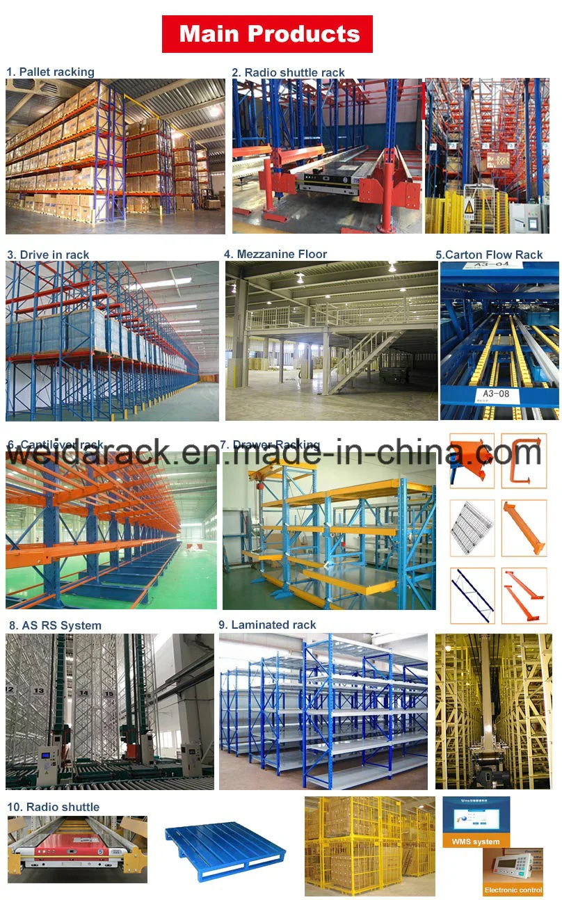 China Qualified Steel Storage Single-Arm or Double-Arm Cantilever Rack System