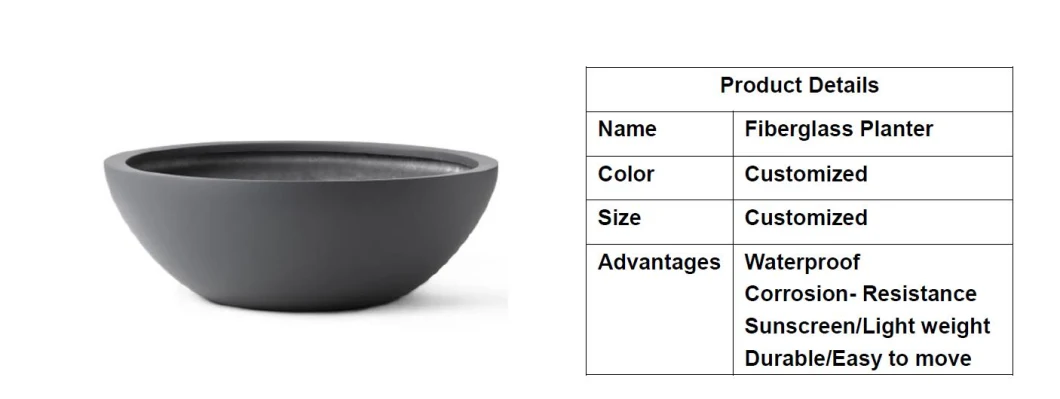 Fiberglass Planter FRP Flower Pot GRP Planter Fiberglass Pots