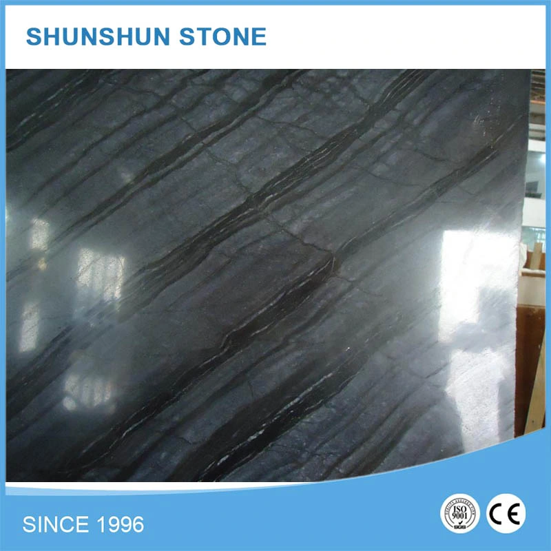 Antique Black Wood Marble, Black Wood Vein Marble