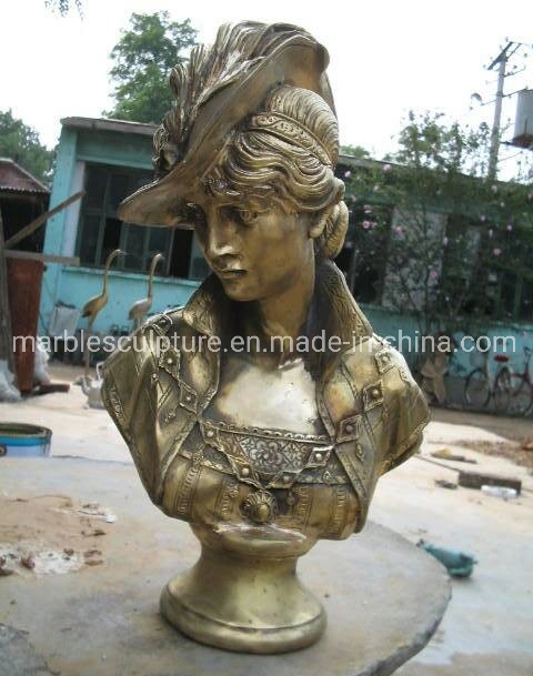Custom Metal Craft Art Bust Statue Casting Bronze Sculpture  (B073)