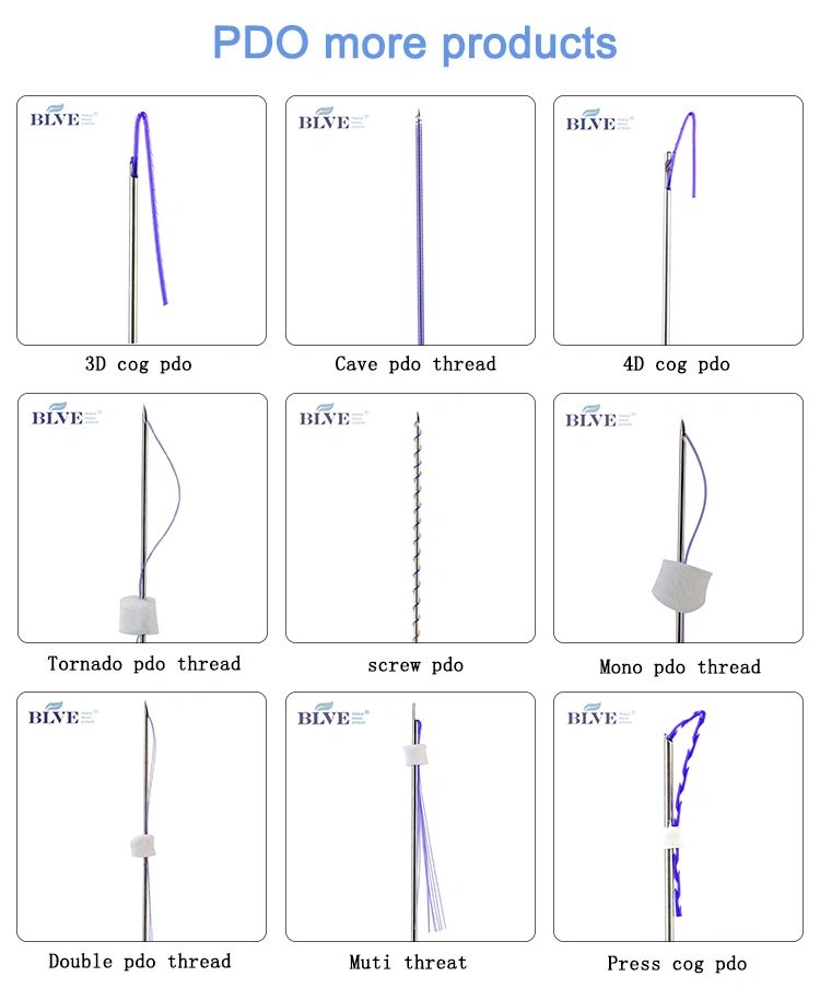 Wholesale Long Lasting Result Anti-Wrinkle Absorbable Face Lifting Needle Pdo Lifting Thread