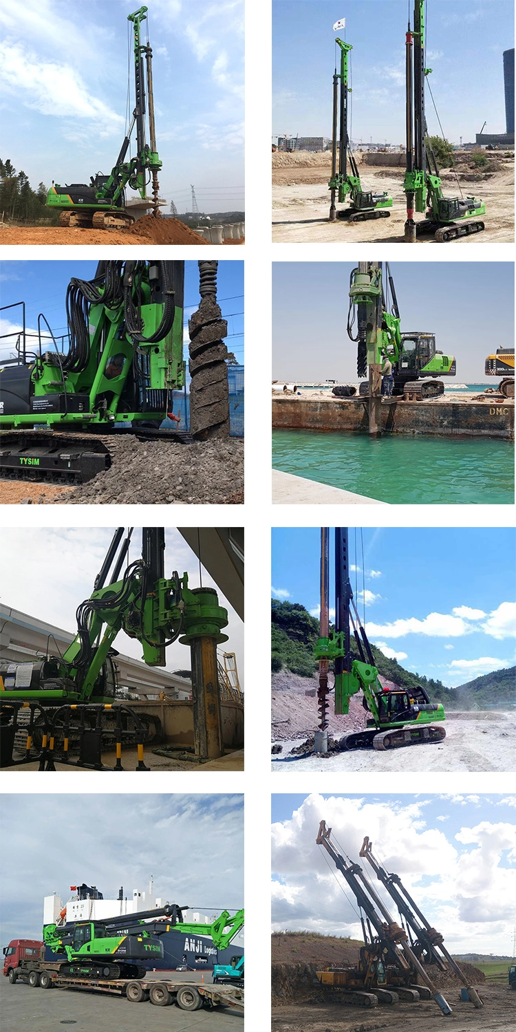 Piling Machine, Drill Machine, Rotary Pile Machine, Small Pile Rig, Excavator Chassis Max. Drilling Depth 60m Kr220c Bore Piling Rig Machine