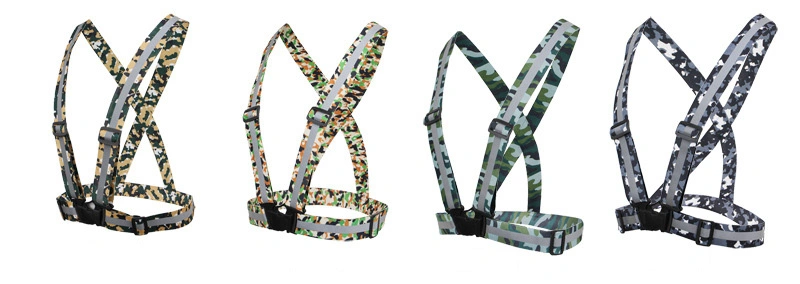 High Visibility Running Cycling Outdoor Safety Clothing Reflective Safety Belt Elastic Reflective Belt Waist Belt