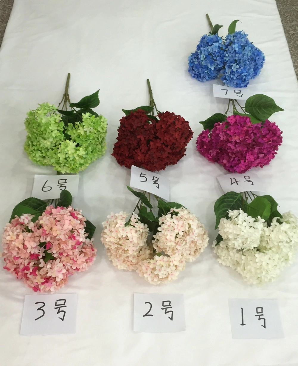 5 Head Clove Artificial Fake Flower Home Wedding Party Hydrangea Decor Bridal Bouquet