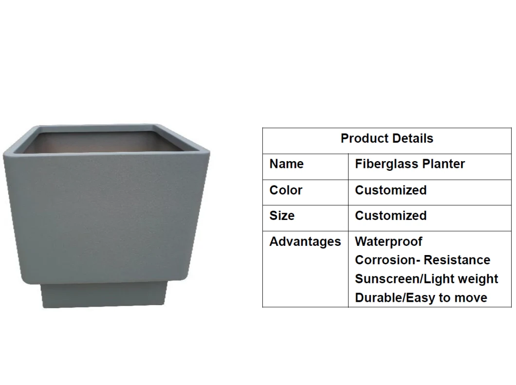 Fiberglass Planter FRP Flower Pots Fiberglass Pots