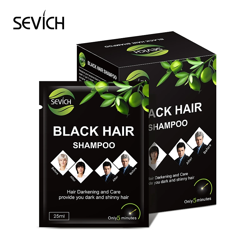 Wholesale Black Hair Care Product Argan Oil Black Hair Color Dye Shampoo