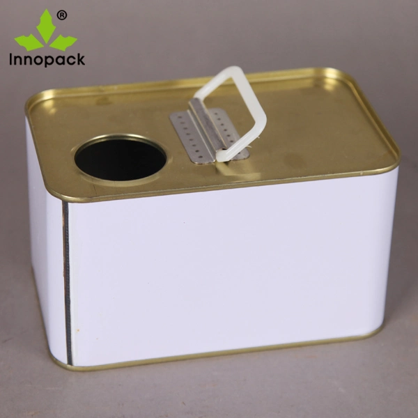 Food Grade Container 1 Liter Square Olive Oil Latest Design Metal Food Grade Tin Cans