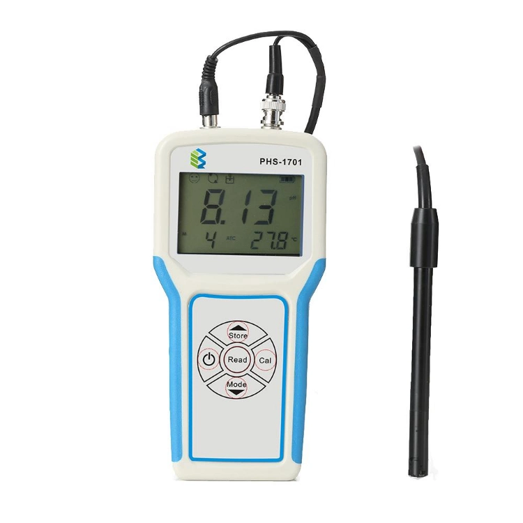 Portable Phs-1701 Swimming Pool Digital pH Meter 0-14pH 0-20mg/L with pH Electrode
