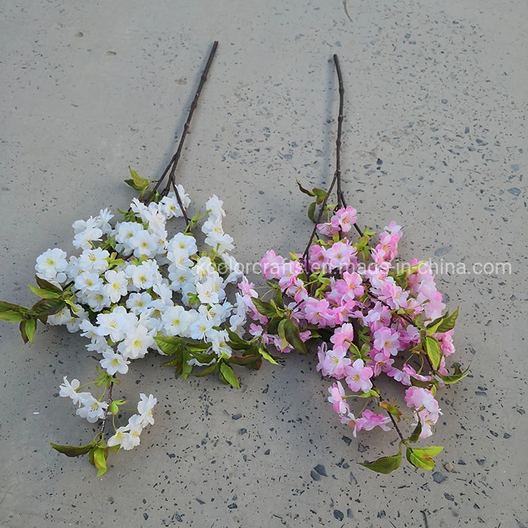 High Quality Silk Cherry Blossom Artificial Flower for Wedding Decoration