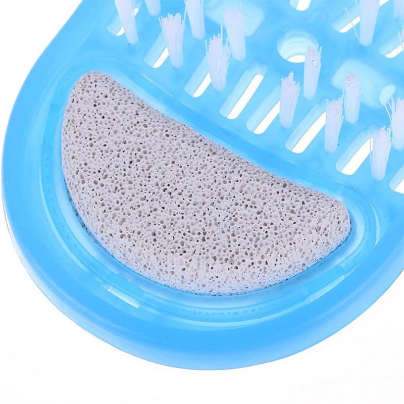 Factory Wholesale Shower Feet Foot Scrubber Massager Barefoot Slippers Cleaner Bath Shoes Brush for Exfoliating Foot Care Bathroom SPA Tool