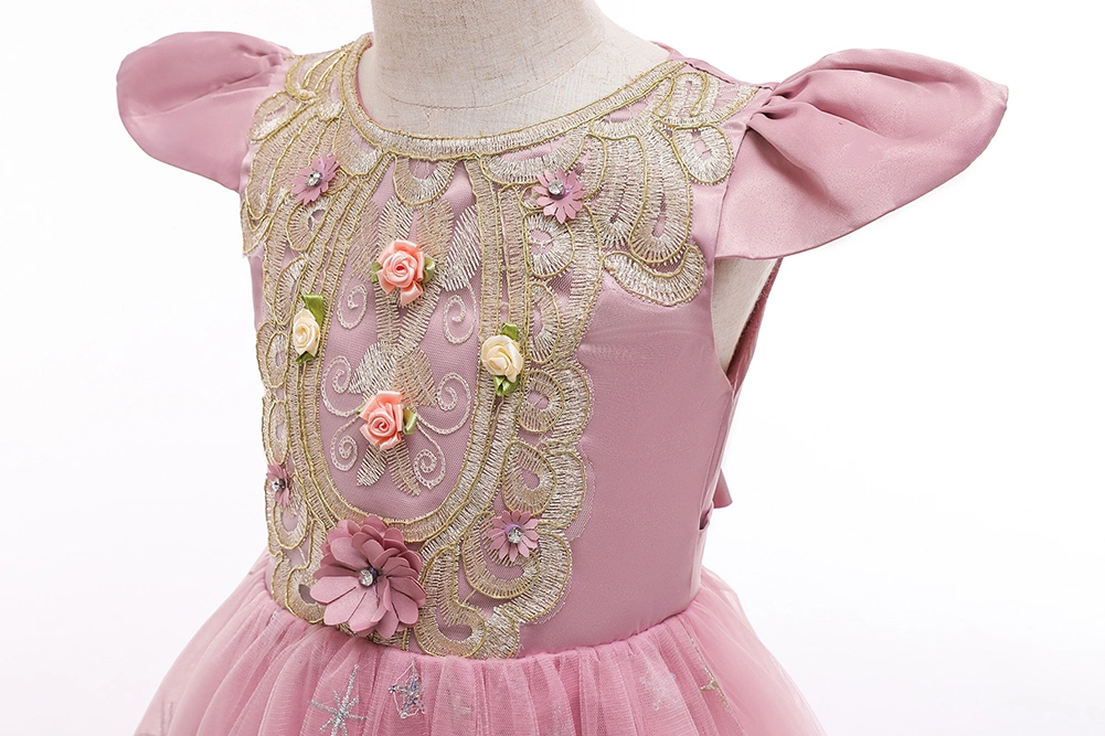 Five Color Princess Dress Baby Wear Kids Clothes Children's Clothes Garment Children Apparel Dresses Baby Clothes Baby Girl High-Grade Dress Kid Girl