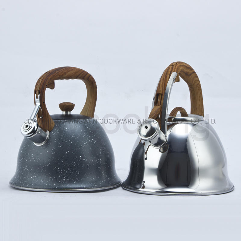 3.0L Whistling Teapot Stainless Steel Boiling Gas Steel Kettle with Capsuled Bottom