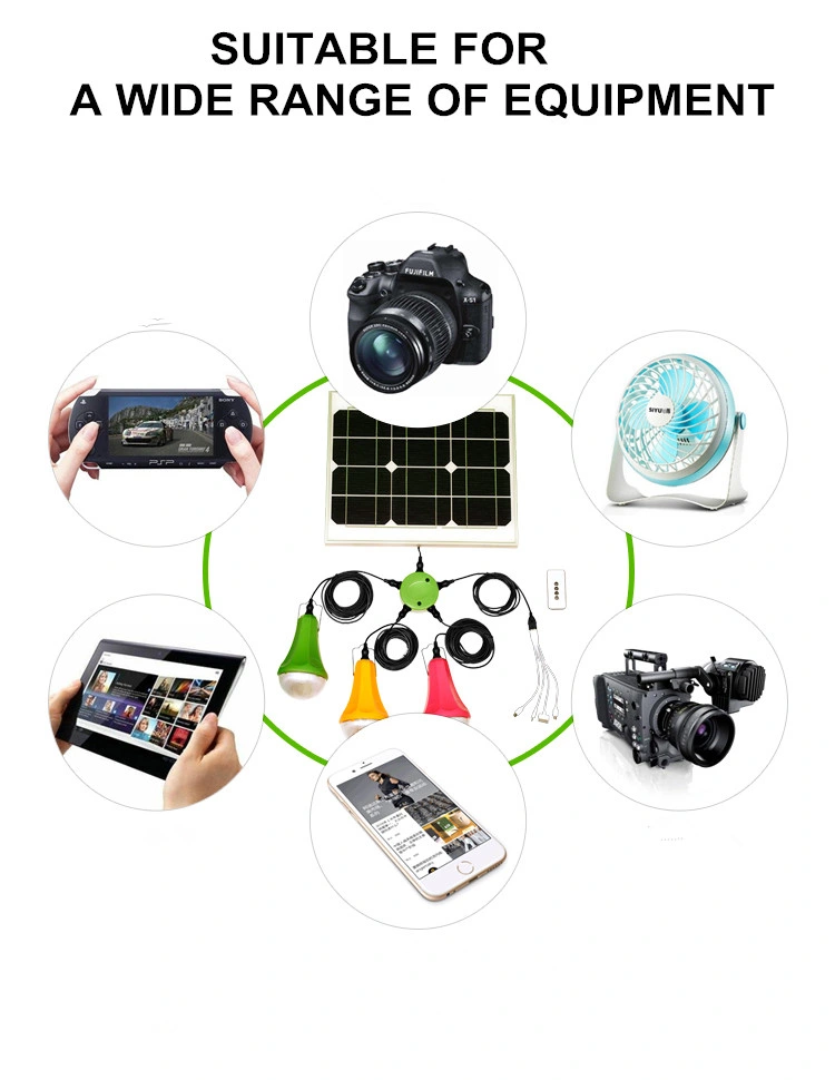 Portable Wholesale Mini Solar Smart Lighting Kits, Solar Kits with USB Charger
