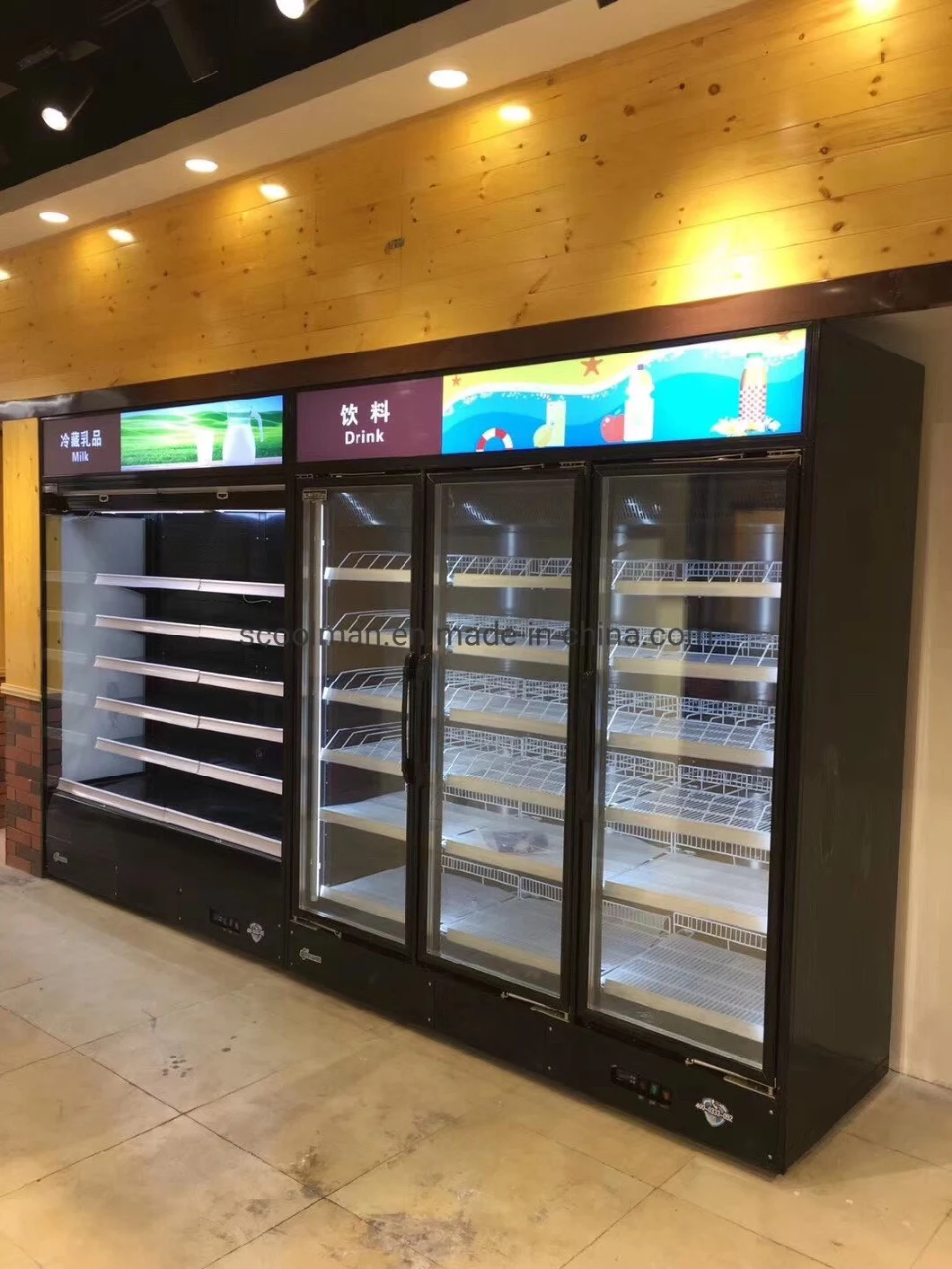 Glass Door +2~8 Degree Pharmacy Refrigerator Fridge for Hospital