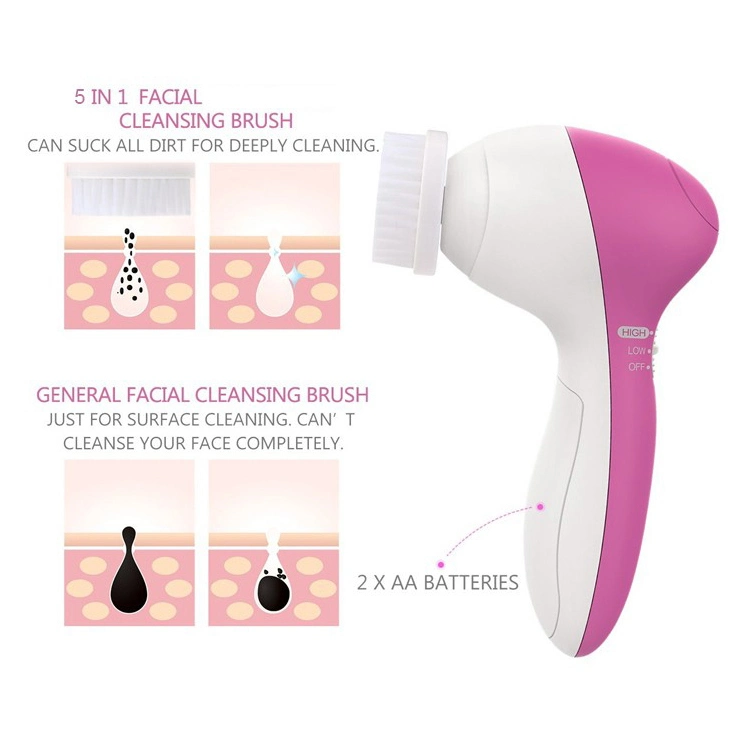 Electric Facial Cleansing Brushes Waterproof Face Brush for Deep Cleansing