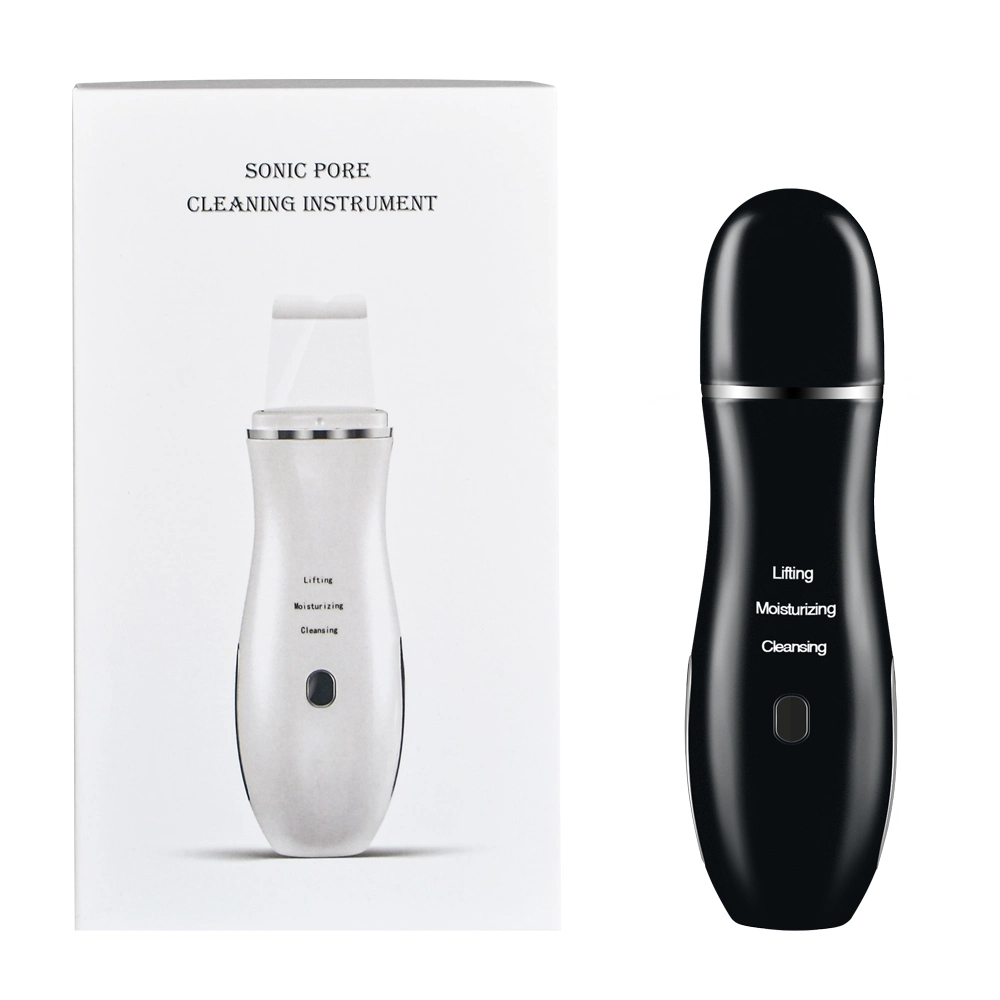 Custom Black Electric EMS Facial Cleansing Moisturizing Beauty Device Wholesale