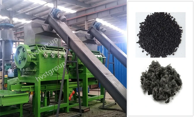 Complete Automatic Crumb Rubber Production Line Recycle Scrap Tire Machine