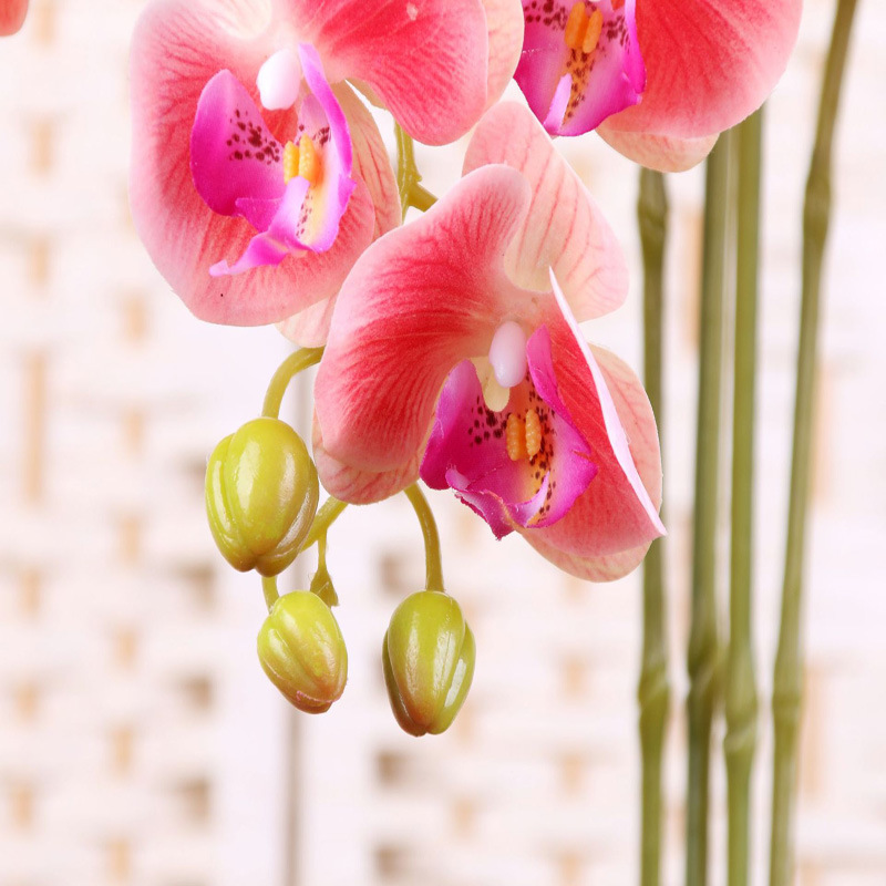 3D Real Touch Flowers Artificial Orchids 9 Heads Artificial Flowers