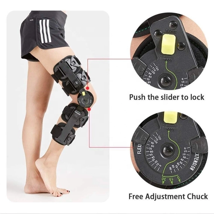 Hot Sale Functional Knee Brace Support for Orthopedic Knee Brace Adjustable and Meadical OA Knee Brace