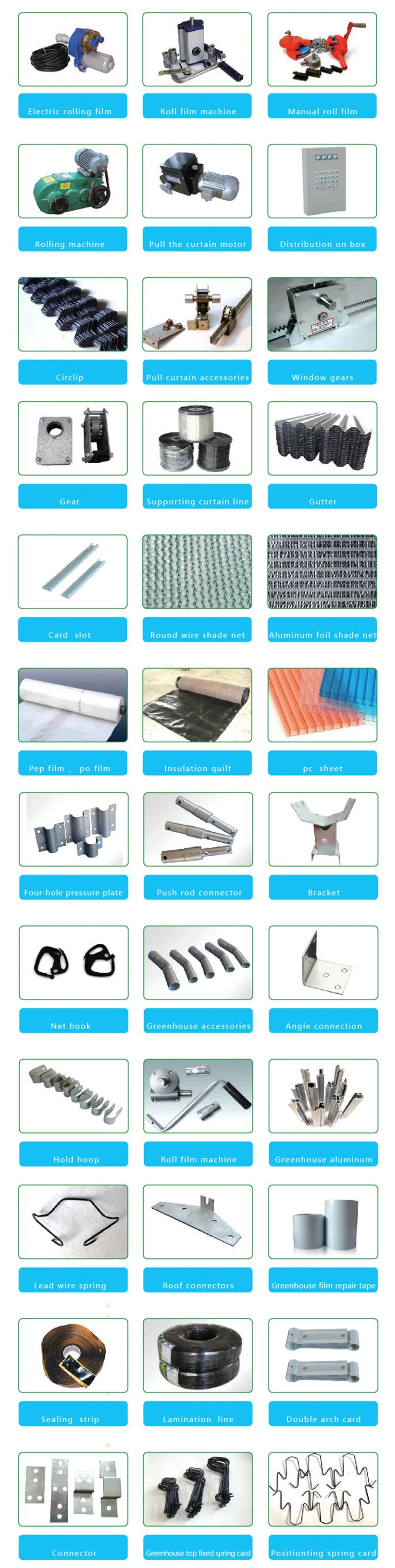 Agricultural Equipments/Tents Plastic Film Greenhouse for Vegetable/Fruits/Cucumber/Tomato/Hydroponic Growing