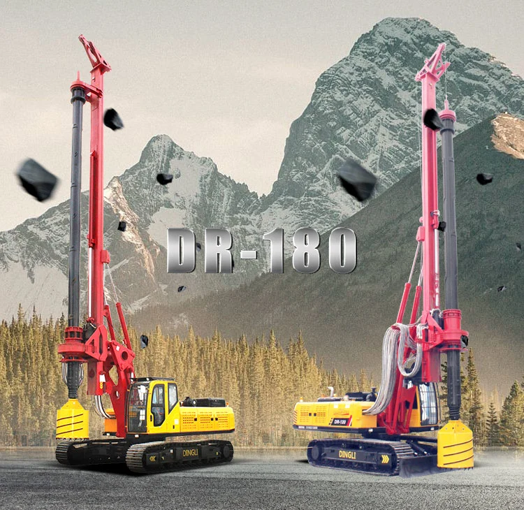 Auger Drilling Machine Dr-180 Borehole Drilling Machine Price Small Borehole Drilling Machines Crawler Drilling Machine