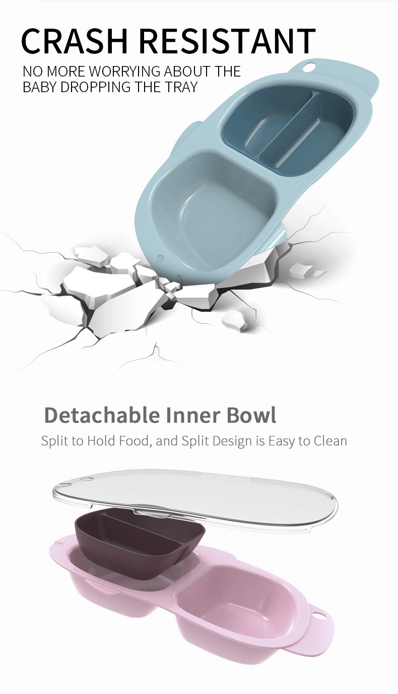 Custom Dinnerware Set Anti Slip Food Feeding Suction Plate Silicone BPA Free Baby Dish
