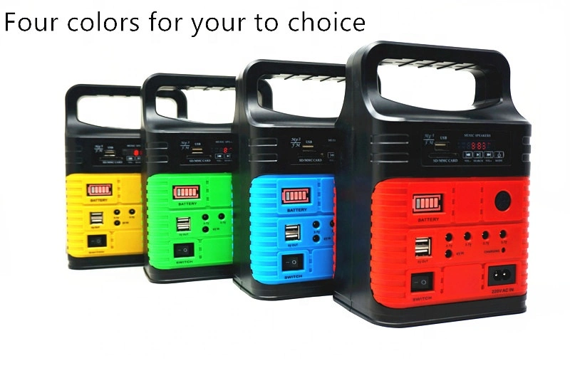 Portable 10W Solar Panel Lithium Battery 7500mAh 9000mAh LED Solar Light Solar Kit Solar Panel System
