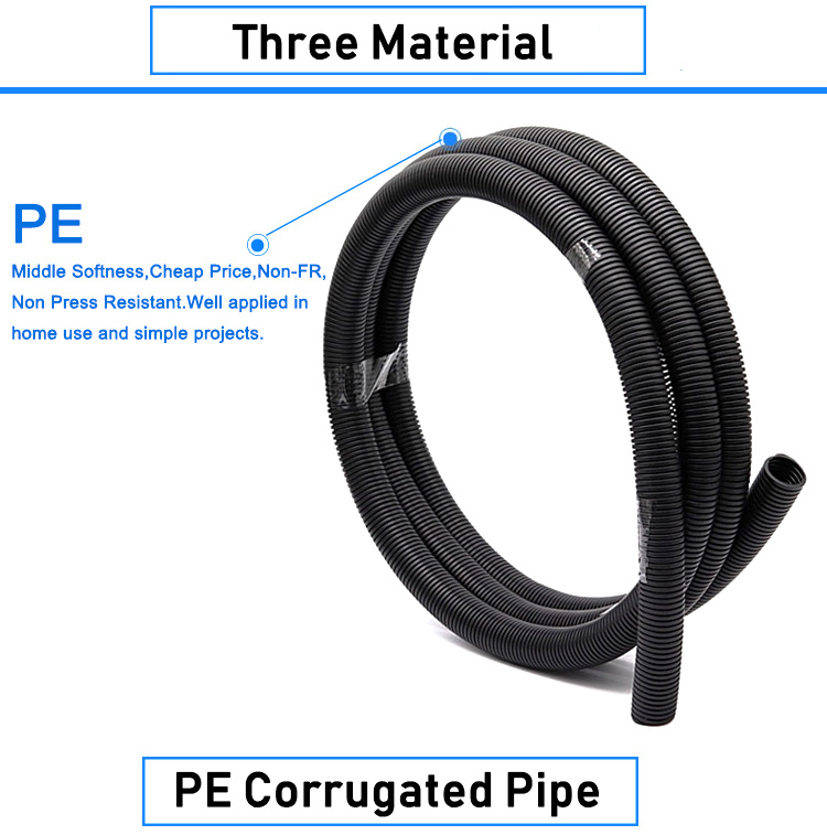 PA 12 Pipe Nylon Corrugated Pipe Water Plastic Hose Pipe