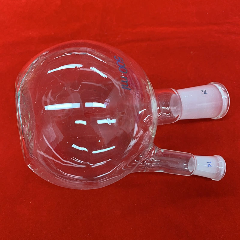 500ml Boiling Flask Round Bottom, Long Two Neck