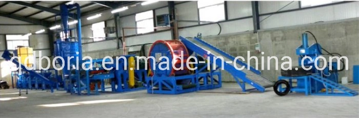 High Quality Rubber Tyre Recycle Machine Plant Rubber Crusher for Waste Tire Recycling