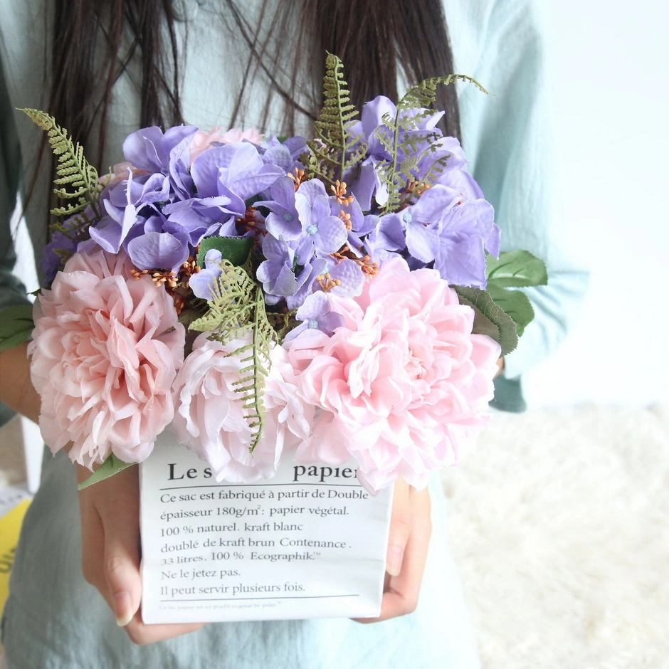 High Quality Decorative Silk Velvet Carnation Artificial Flowers for Sale