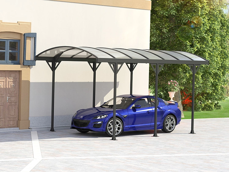 High Quality 16*10FT Multifunctional Car Parking Shed Garage Carport with Polycarbonate Sheet Roofing