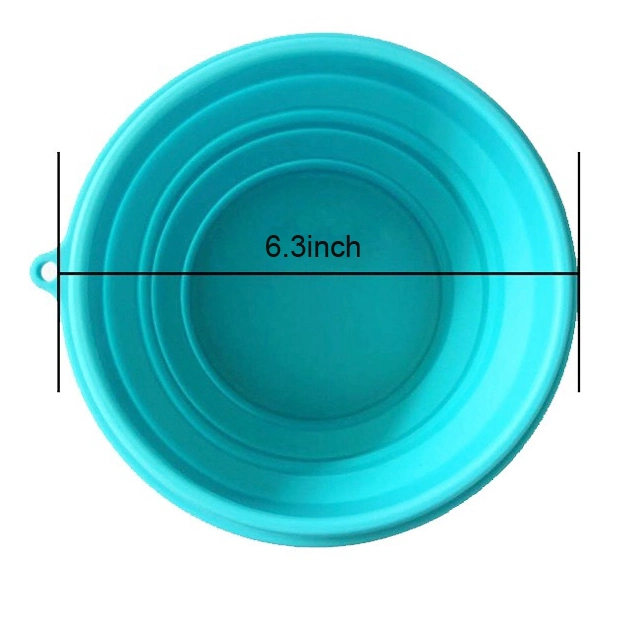 OEM FDA Foldable Silicone Bowl Outdoor Picnic Collapsible Silicone Plates Camping Bowls
