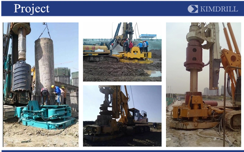 Hydraulic Foundation Pile Bore Hole Drilling Machine Casing Oscillator