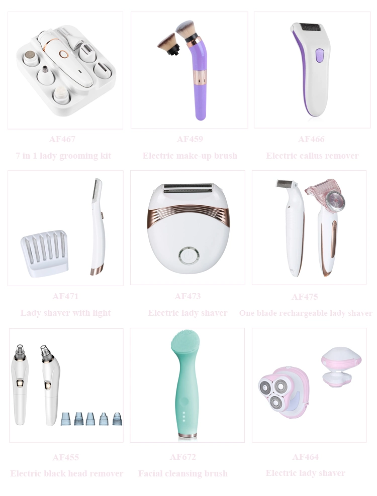 Anbolife USB Rechargeable Cordless Electric Facial Cleansing Beauty Lady Epilator Shaver Face Eyebrow Hair Remover Trimmer