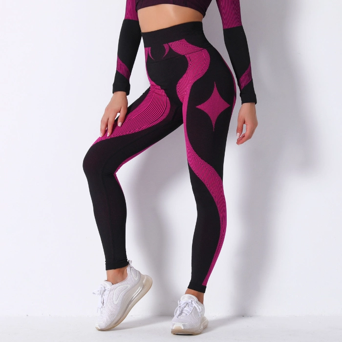 Women Gym Yoga Seamless Pants Sports Clothes Stretchy High Waist Athletic Exercise Fitness Pants Activewear Leggings