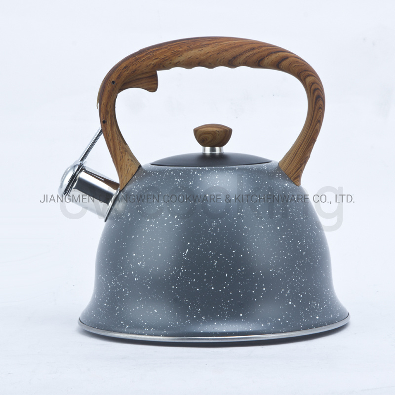 3.0L Whistling Teapot Stainless Steel Boiling Gas Steel Kettle with Capsuled Bottom